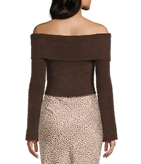 Bailey Rose Off-The-Shoulder Long Sleeve Sweater