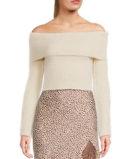 Bailey Rose Off-The-Shoulder Long Sleeve Sweater