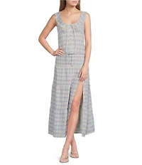 Bailey Rose Plaid Coordinating Maxi Skirt