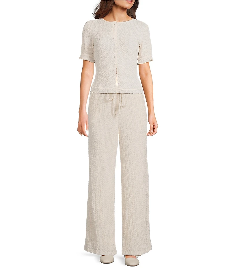 Bailey Rose Pull On Wide Leg Coordinating Pants