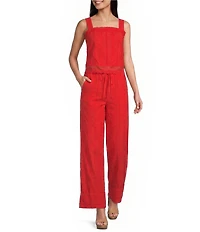 Bailey Rose Pull On Woven Eyelet Coordinating Pants