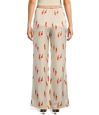 Bailey Rose Red Chili Pepper Silk Coordinating Pants
