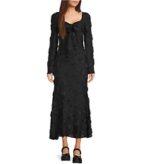 Bailey Rose Rosette Coordinating Maxi Skirt