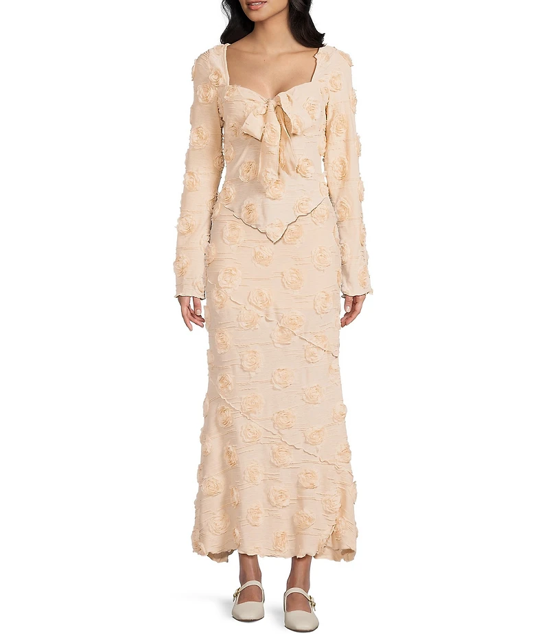 Bailey Rose Rosette Coordinating Maxi Skirt