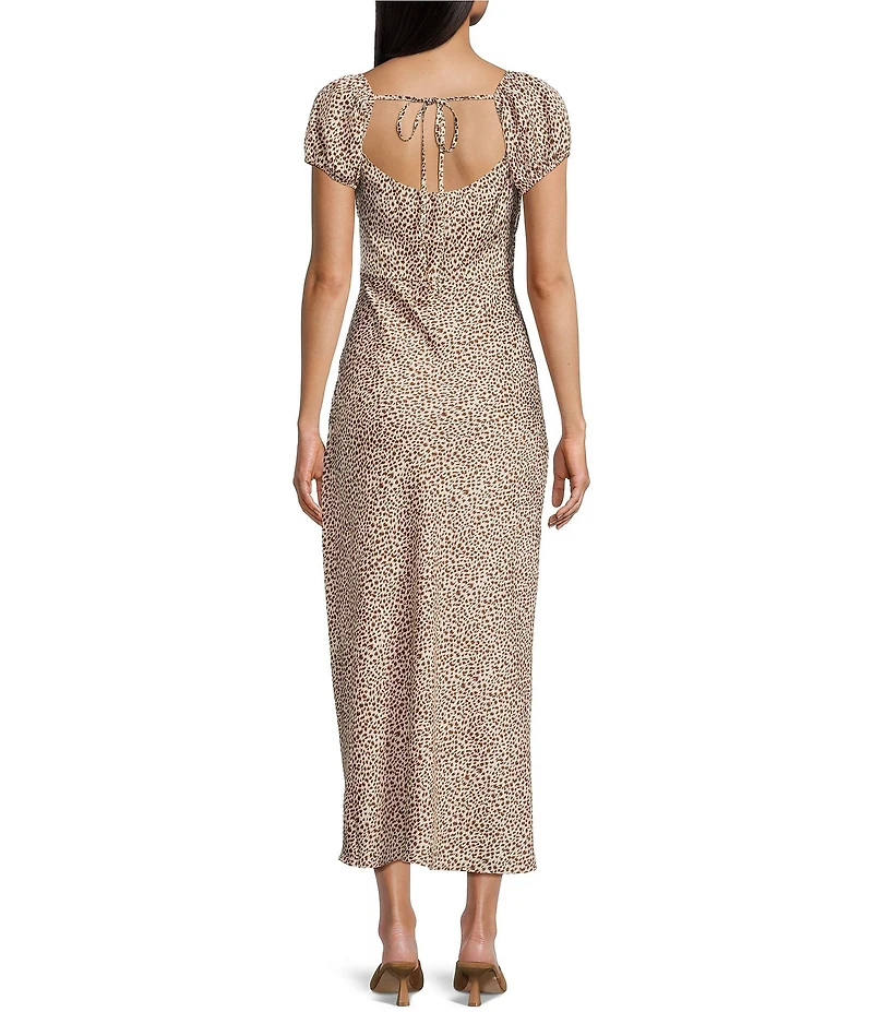 Bailey Rose Scoop Neck Animal Print Maxi Dress