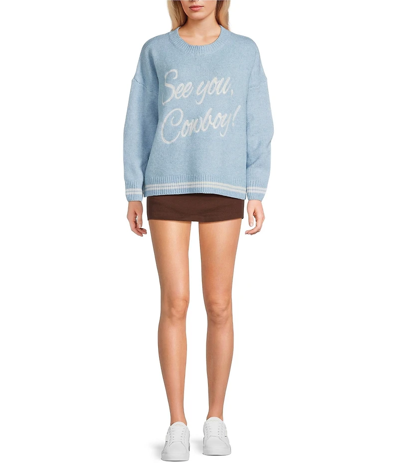 Bailey Rose See You Cowboy Long Sleeve Sweater