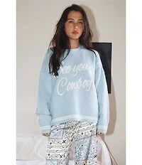 Bailey Rose See You Cowboy Long Sleeve Sweater