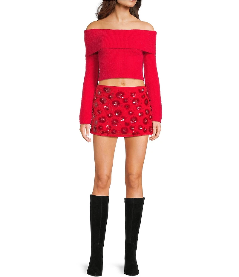 Bailey Rose Sequin Mini Skirt