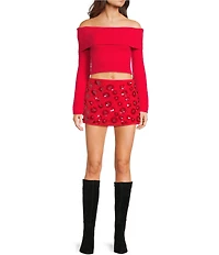 Bailey Rose Sequin Mini Skirt