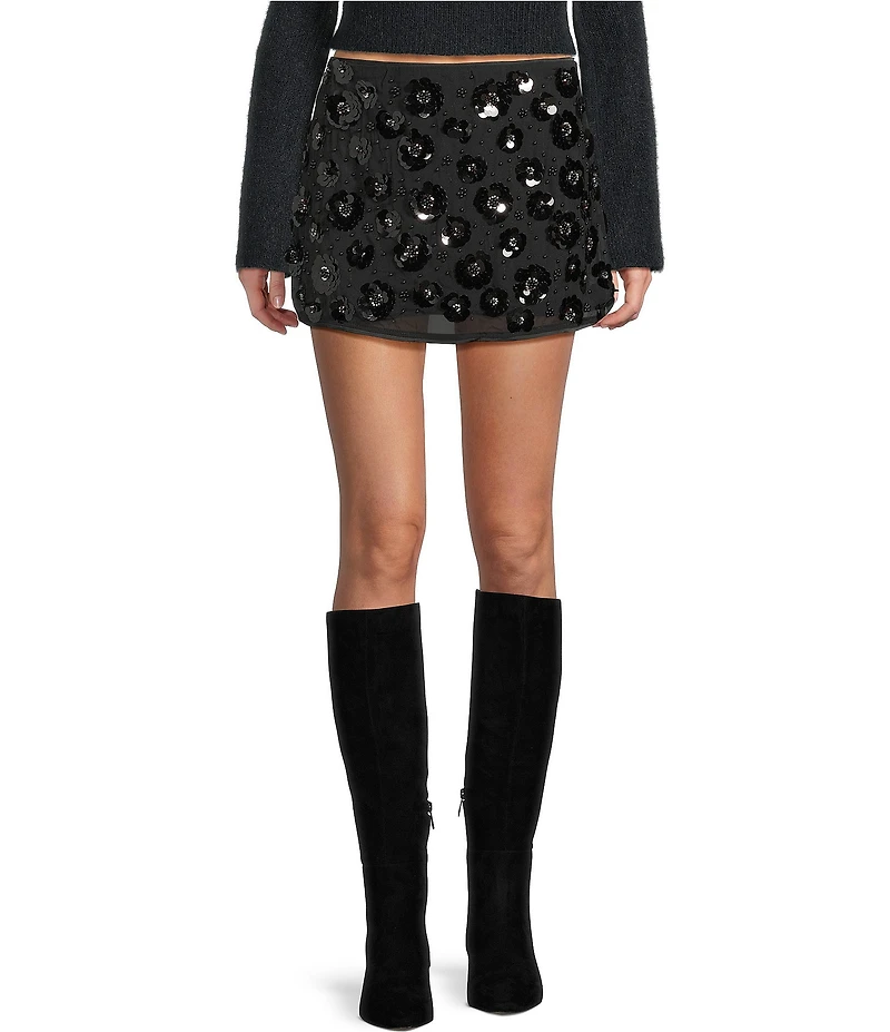 Bailey Rose Sequin Mini Skirt