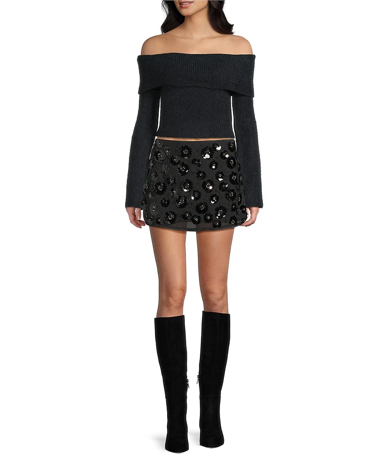 Bailey Rose Sequin Mini Skirt
