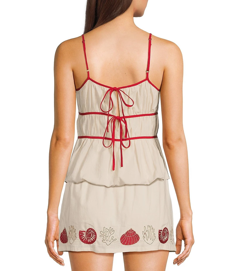 Bailey Rose Sleeveless Cinched Coordinating Top