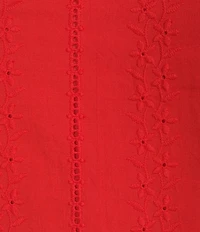 Bailey Rose Square Neck Sleeveless Eyelet Top
