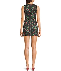 Bailey Rose Strawberry Printed Mini Dress