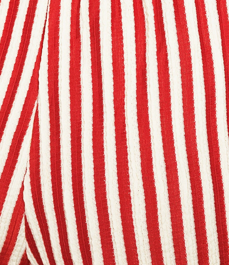 Bailey Rose Stripe Knit Pull On Shorts