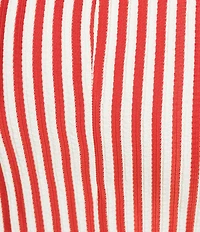 Bailey Rose Stripe Sleeveless Square Neck Open Back Midi Dress