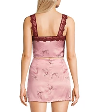Bailey Rose V-Neck Sleeveless Bow Lace Coordinating Top