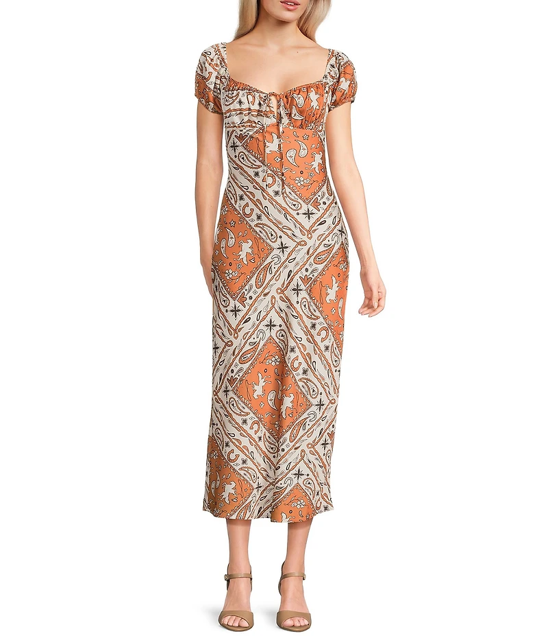 Bailey Rose Western Midi Dress