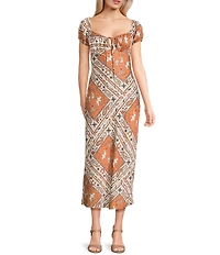Bailey Rose Western Midi Dress