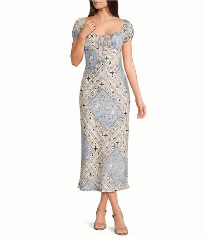 Bailey Rose Western Midi Dress