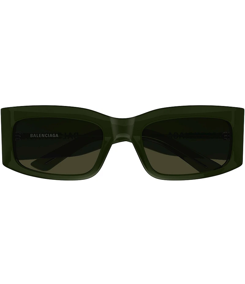 Balenciaga Men's Paper 56mm Rectangle Sunglasses