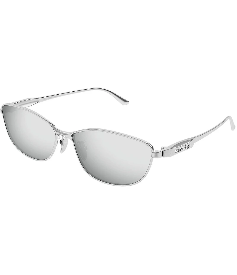 Balenciaga Unisex Miami 62mm Mirrored Rectangle Sunglasses