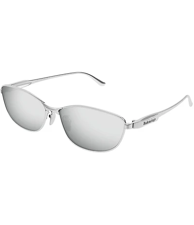 Balenciaga Unisex Miami 62mm Mirrored Rectangle Sunglasses