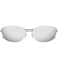 Balenciaga Unisex Miami 62mm Mirrored Rectangle Sunglasses