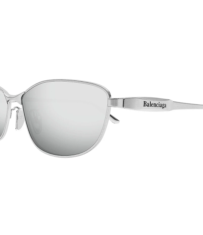 Balenciaga Unisex Miami 62mm Mirrored Rectangle Sunglasses