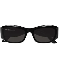 Balenciaga Women's Signature 54mm Rectangle Sunglasses