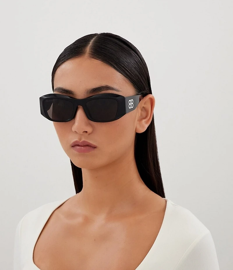 Balenciaga Women's Signature 54mm Rectangle Sunglasses