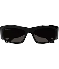 Balenciaga Women's Signature 60mm Rectangle Sunglasses