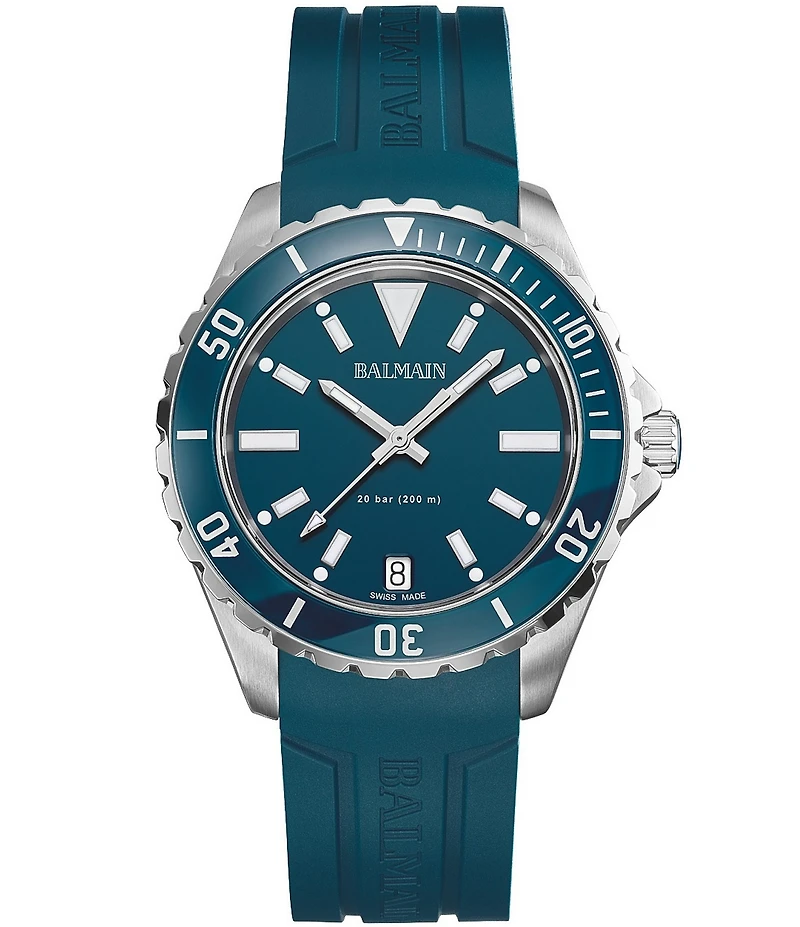 Balmain Men's Quartz Analog Blue Strap Watch