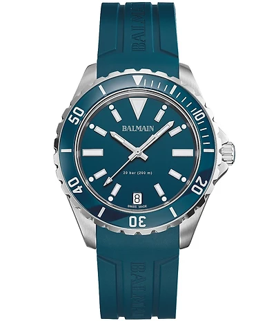 Balmain Men's Quartz Analog Blue Strap Watch