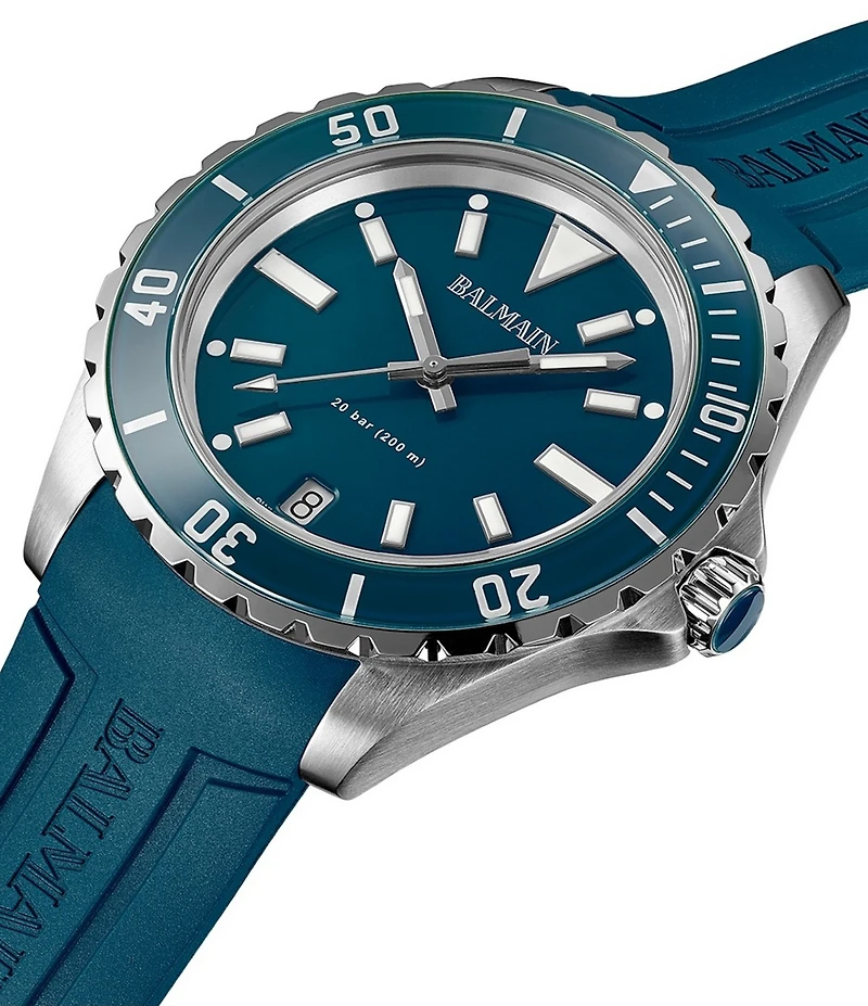 Balmain Men's Quartz Analog Blue Strap Watch
