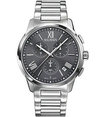 Balmain Men's Quartz Chronograph Stainless Steel Bracelet Watch