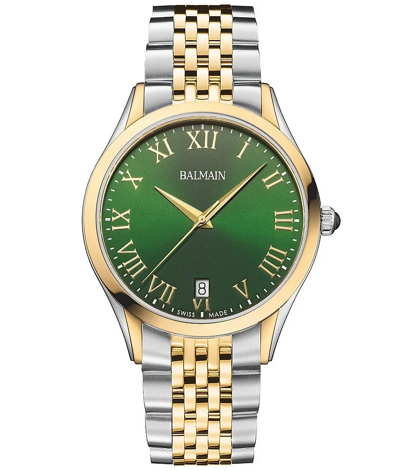 Balmain Paris Men's Quartz Analog Stainless Steel Bracelet Watch