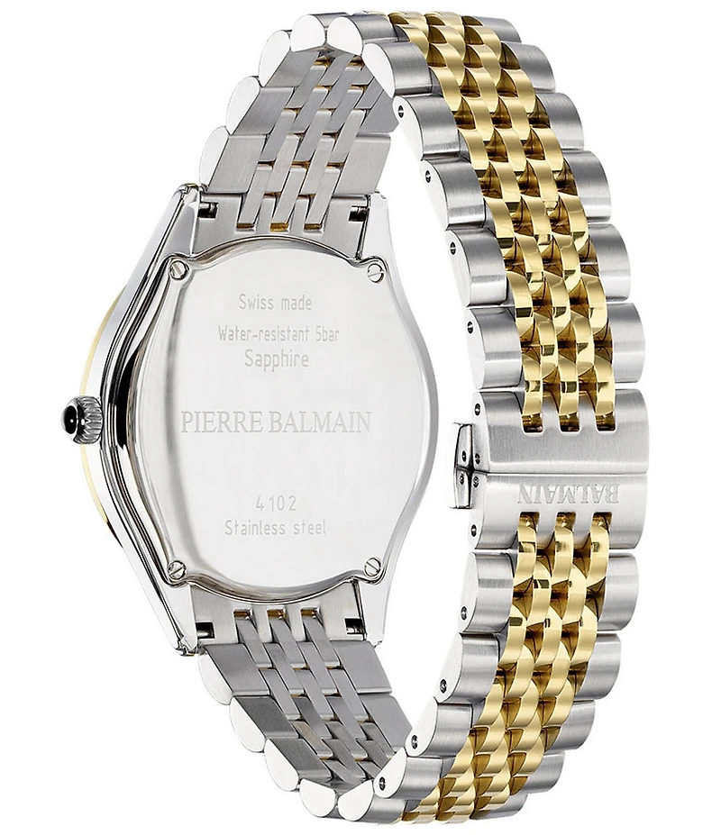 Balmain Paris Men's Quartz Analog Stainless Steel Bracelet Watch