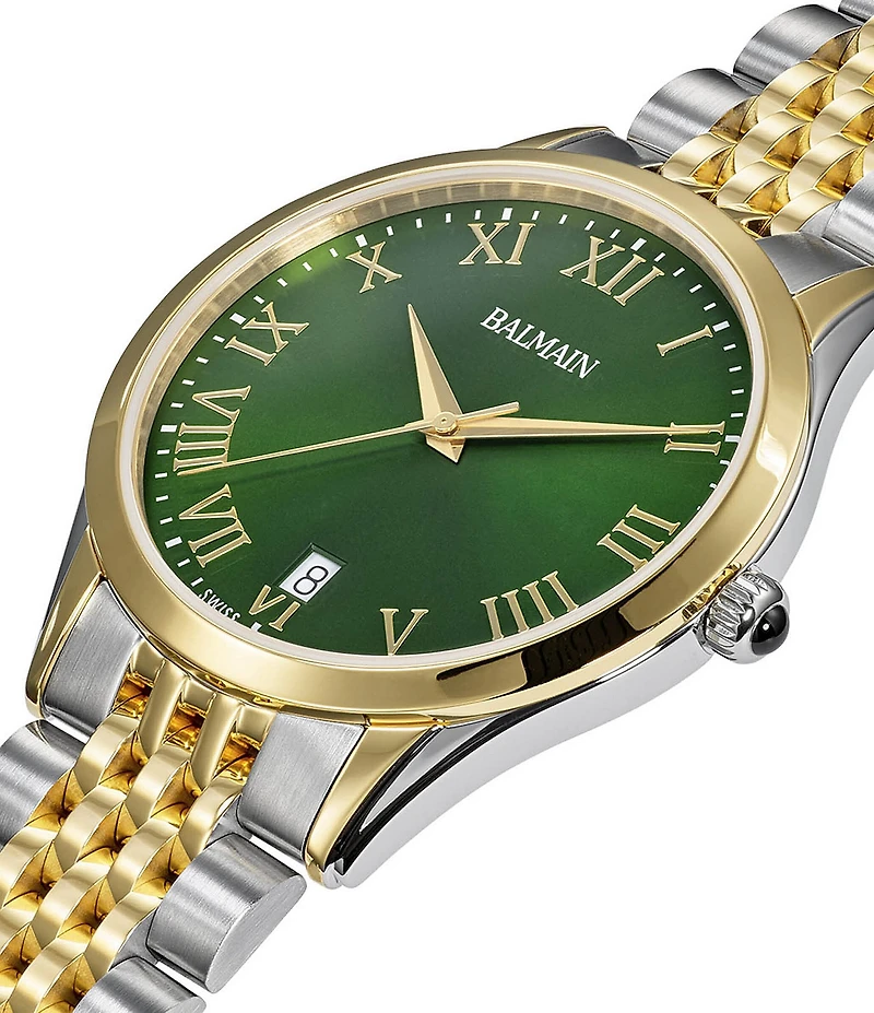 Balmain Paris Men's Quartz Analog Stainless Steel Bracelet Watch
