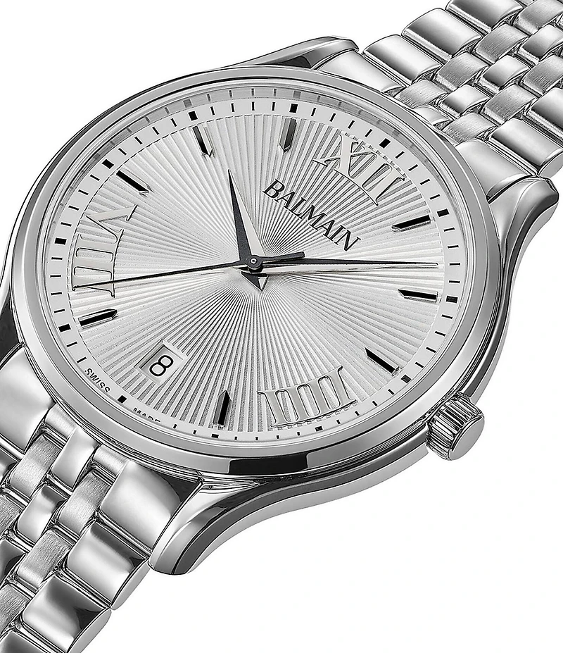 Balmain Men's Quartz Analog Stainless Steel Bracelet Watch