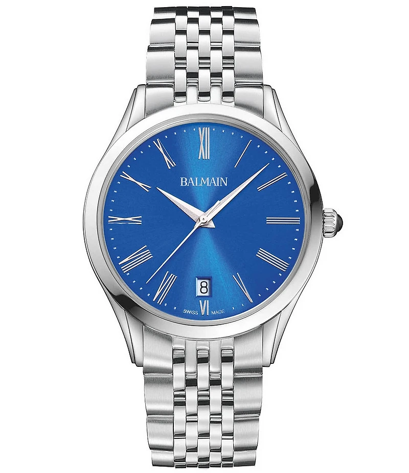 Balmain Paris Men's Quartz Analog Stainless Steel Bracelet Watch