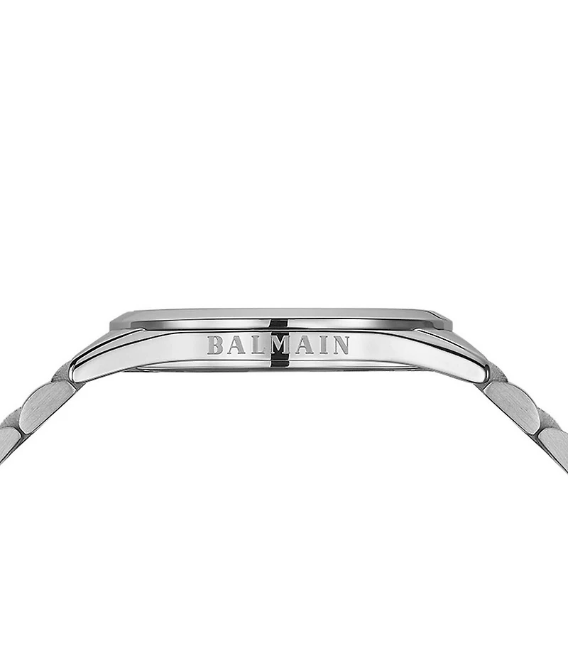 Balmain Paris Men's Quartz Analog Stainless Steel Bracelet Watch