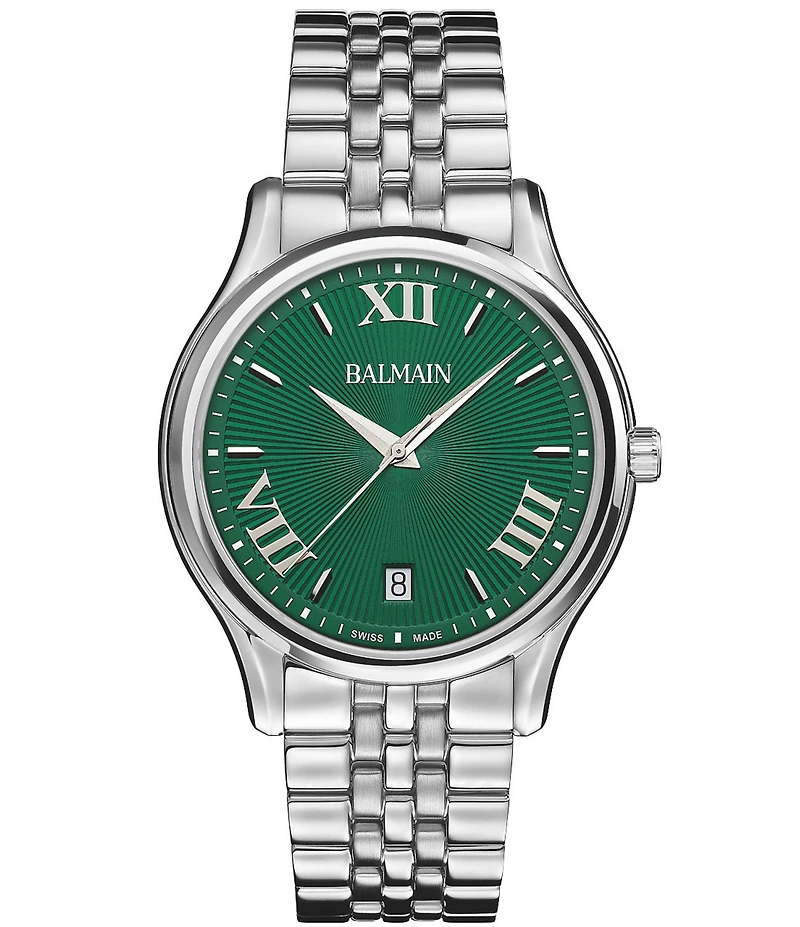 Balmain Men's Quartz Analog Stainless Steel Bracelet Watch