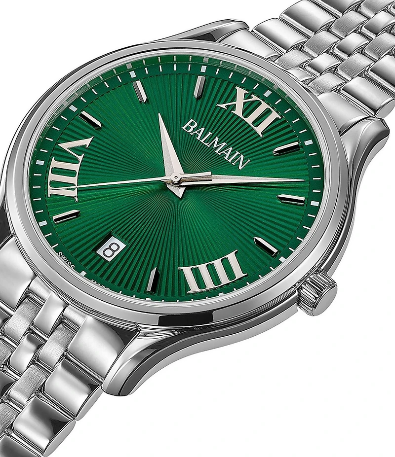 Balmain Men's Quartz Analog Stainless Steel Bracelet Watch