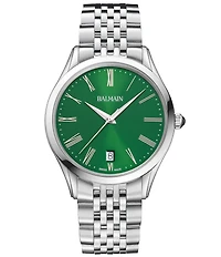 Balmain Paris Men's Quartz Analog Stainless Steel Bracelet Watch