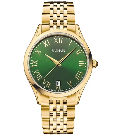 Balmain Paris Men's Quartz Analog Stainless Steel Bracelet Watch