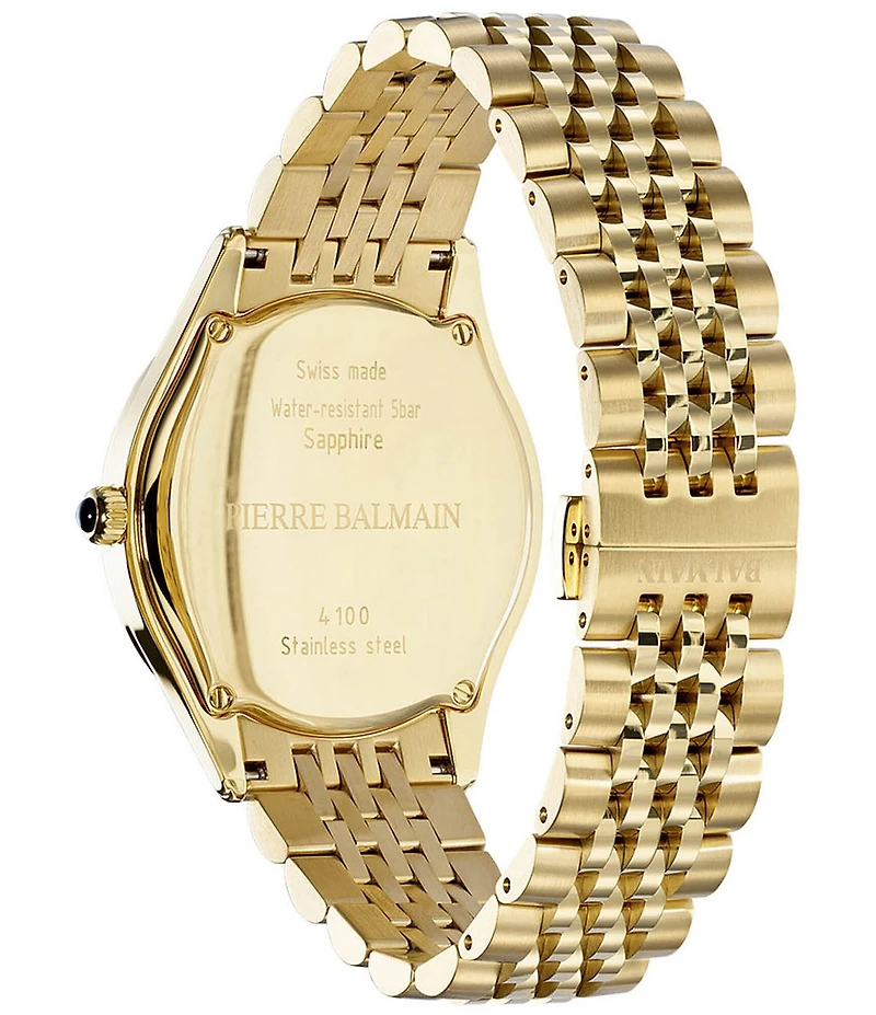 Balmain Paris Men's Quartz Analog Stainless Steel Bracelet Watch