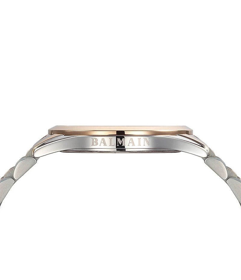 Balmain Paris Men's Quartz Analog Two Tone Stainless Steel Bracelet Watch