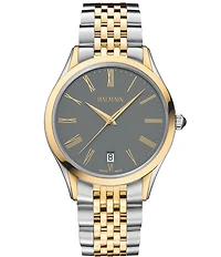 Balmain Men's Quartz Analog Two Tone Stainless Steel Bracelet Watch