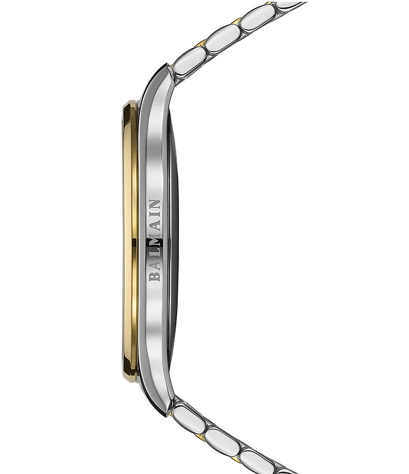 Balmain Men's Quartz Analog Two Tone Stainless Steel Bracelet Watch